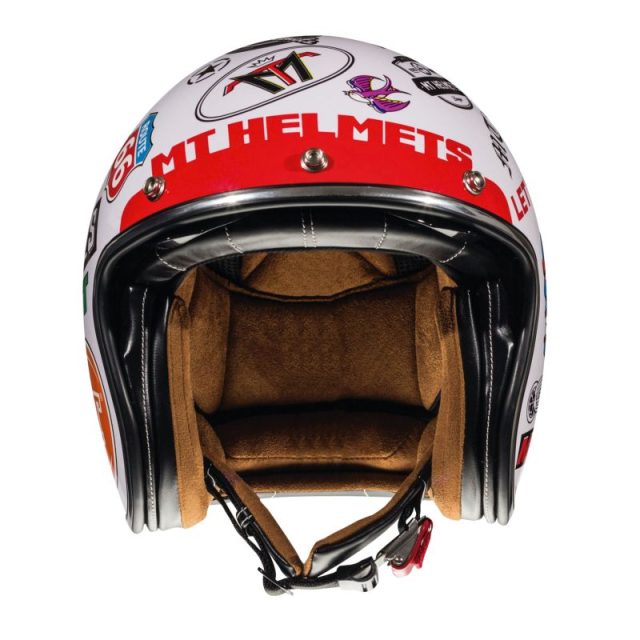 jet retro kaciga mt helmets lemans sv anarchy bijela