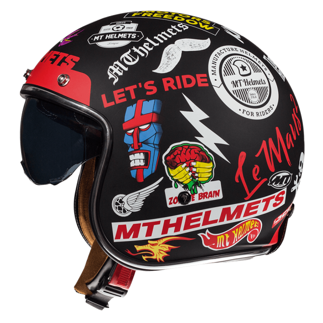 jet kaciga za skuter motocikl mt le man anarchy matt black