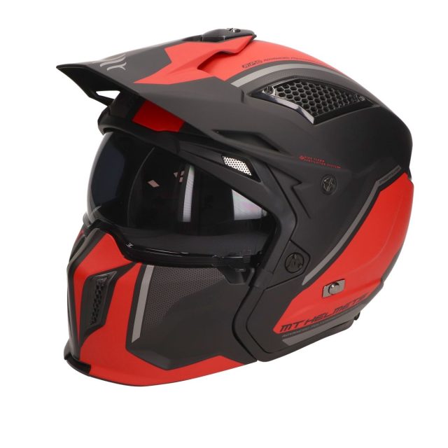 mt helmets helmet streetfighter sv twin matt red c