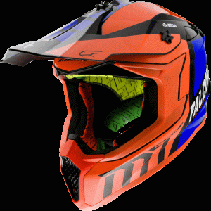 off road kaciga mthelmets falcon warrior gloss pearl orange