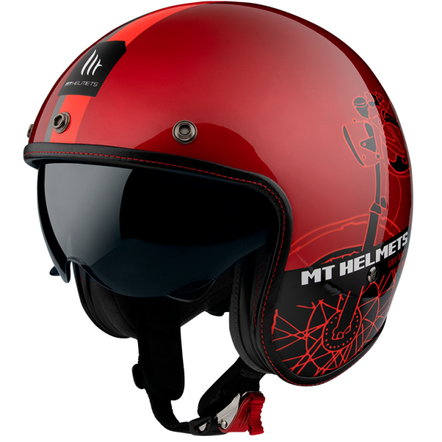 mt helmets cafe racer jet kaciga le man Copy