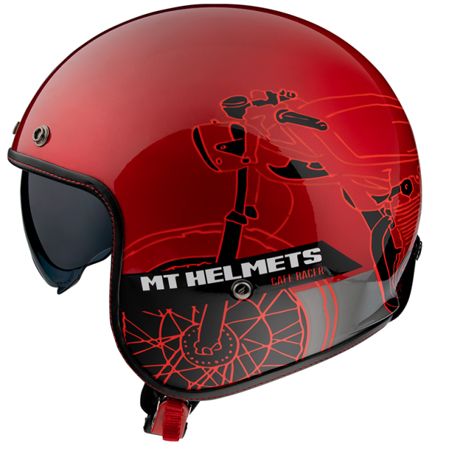 mt helmets cafe racer jet kaciga le man Copy