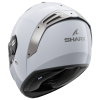 HEEW SHARK HELMETS SPARTAN RS BLANK WHITE SILVER GLOSSY ps