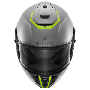 HEESYS SHARK HELMETS SPARTAN RS BLANK MAT SP SILVER YELLOW SILVER ps