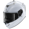 HEEW SHARK HELMETS SPARTAN GT BCL MICR BLANK WHITE SILVER GLOSSY ps