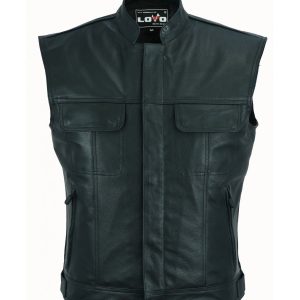 motorcycle leather vest lvc