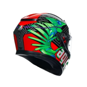 agv k e kamaleon black red green