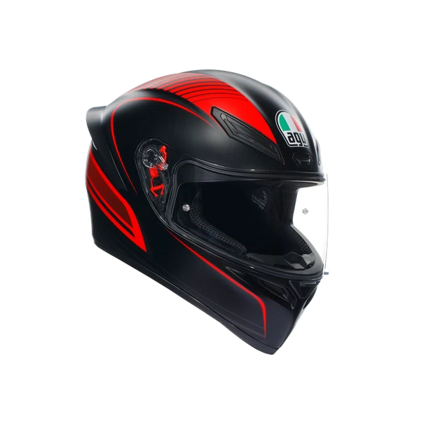 agv k s e warmup matt black red