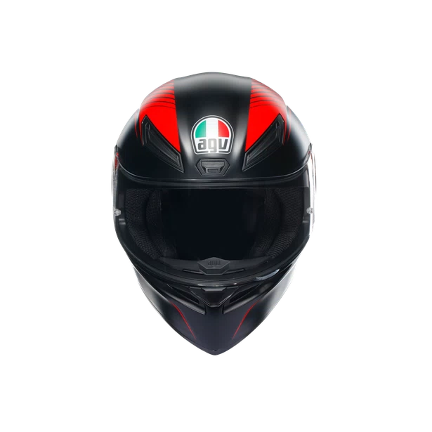 agv k s e warmup matt black red