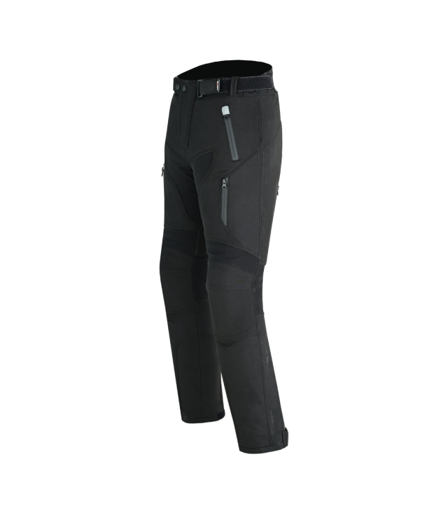 lve north unisex motorbike trousers with softshell fabric and integrated protections ()