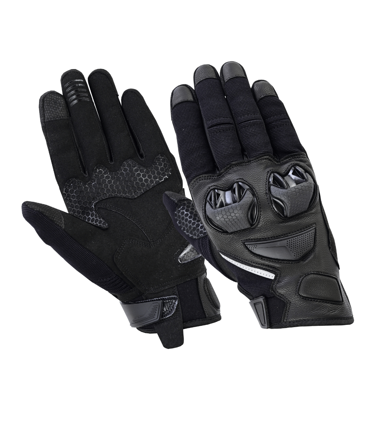 lvts aeroflow lovo leather mesh motorcycle summer riding gloves unisex ()