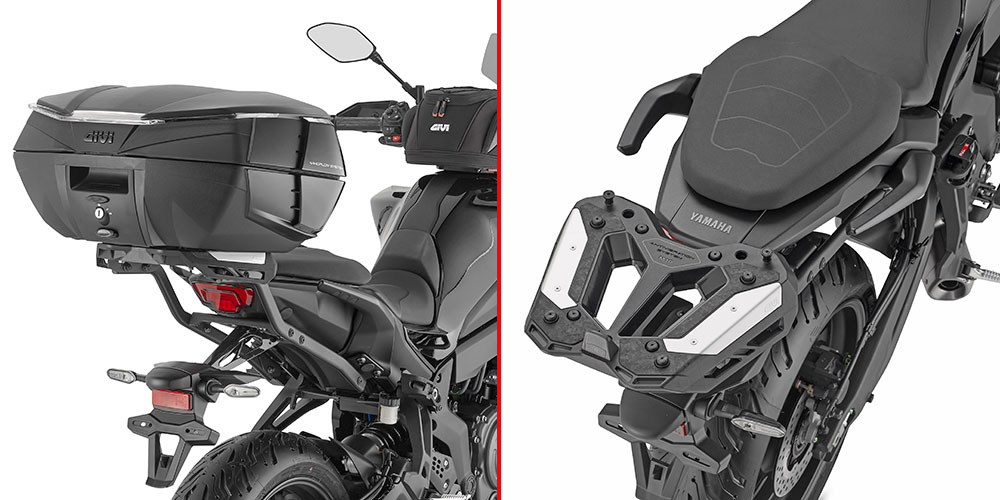 SR special rack mounted on givi yamaha tracer