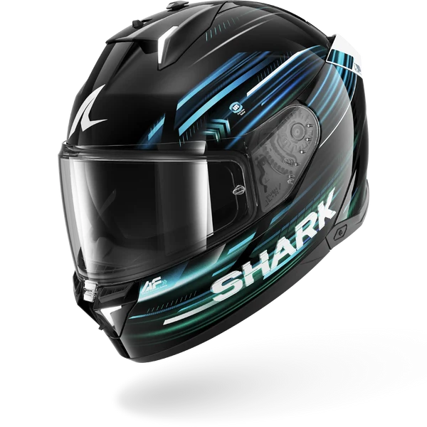 HEEKBG SHARK HELMETS SKWAL i LIGHT BLUR GLOSSY ps